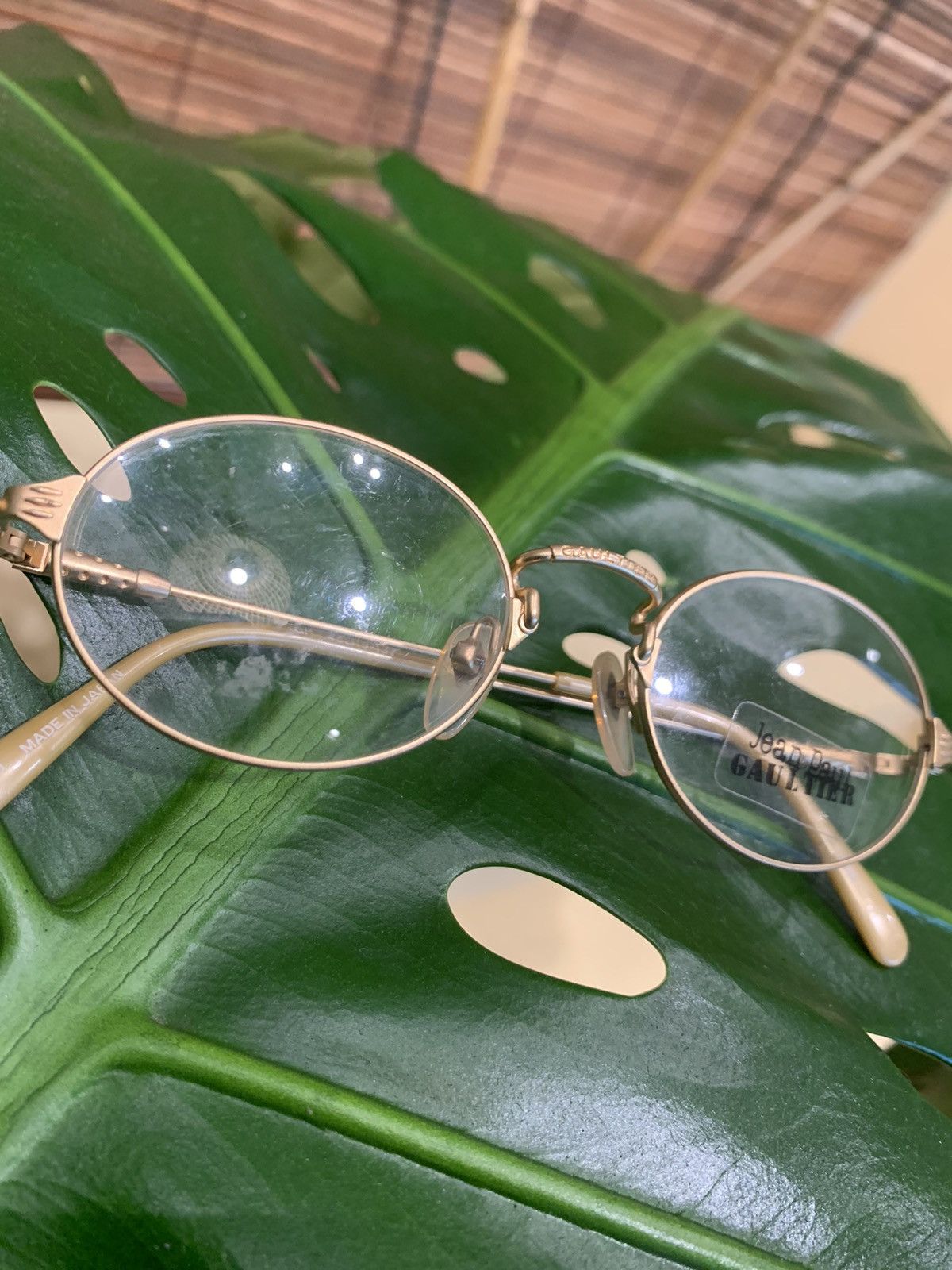 Jean Paul Gaultier JPG GOLD PLATED 55-6108 SUNGLASSES TUPAC SHAKUR MOST WANTED Size ONE SIZE - 12 Thumbnail