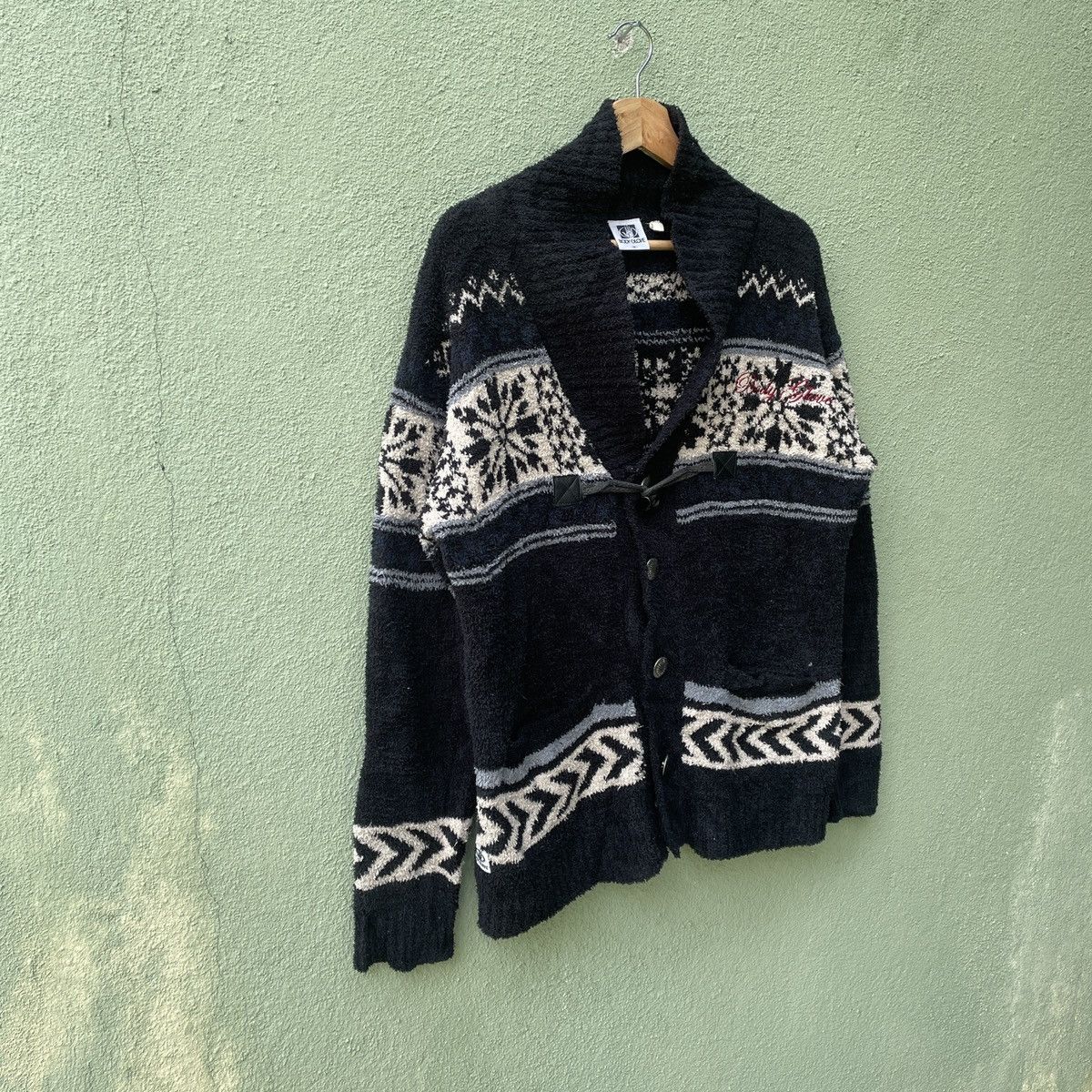 Body Glove Vintage BODY GLOVE Embroidery Logo Sherpa Button Jacket Size US L / EU 52-54 / 3 - 2 Thumbnail