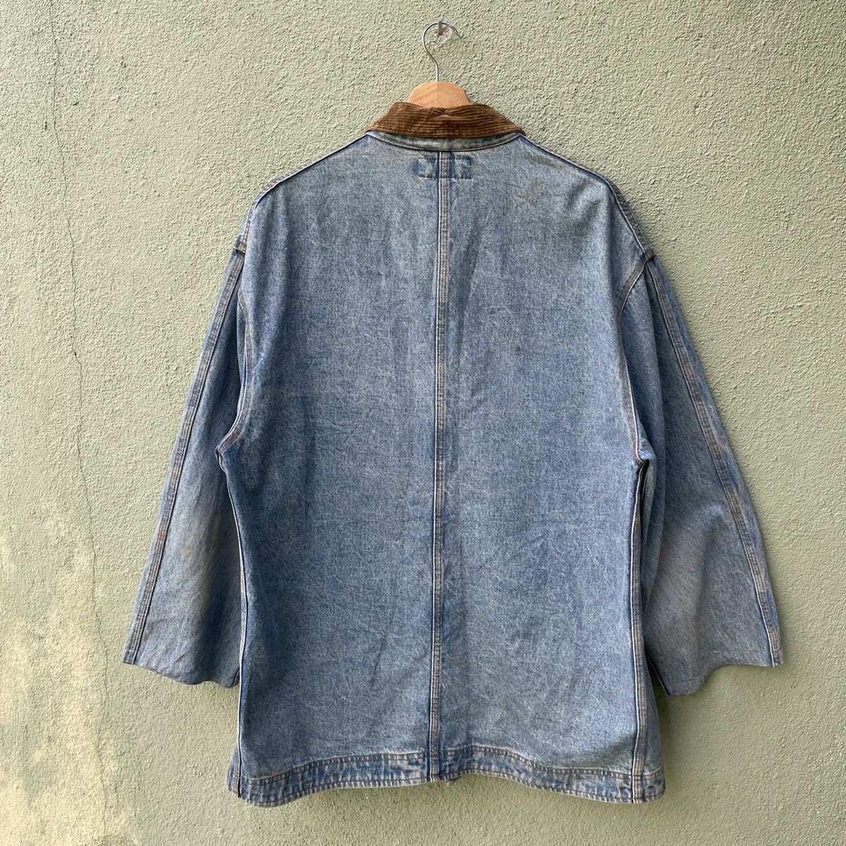 Polo Ralph Lauren Vintage POLO by RALPH LAURAN Dirty Faded Button Denim Jacket Size US XL / EU 56 / 4 - 11 Thumbnail