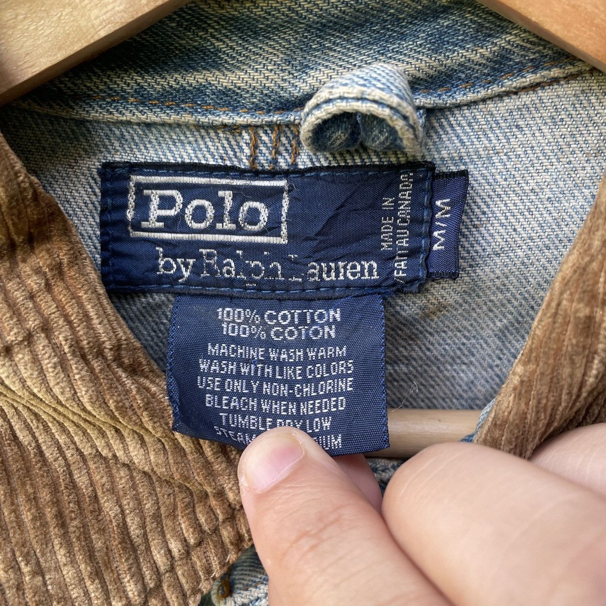Polo Ralph Lauren Vintage POLO by RALPH LAURAN Dirty Faded Button Denim Jacket Size US XL / EU 56 / 4 - 6 Thumbnail