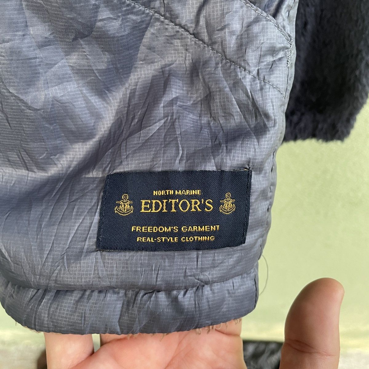 Designer × Japanese Brand Vintage NORTH MARINE EDITORS Button Hooded Fleece Jacket Size US M / EU 48-50 / 2 - 6 Thumbnail