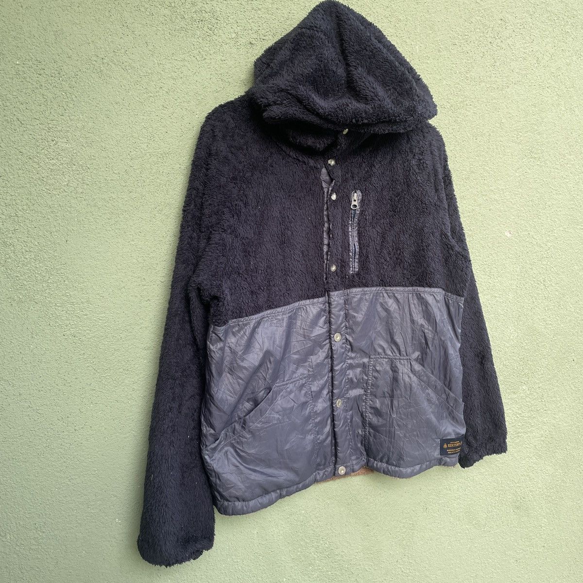 Designer × Japanese Brand Vintage NORTH MARINE EDITORS Button Hooded Fleece Jacket Size US M / EU 48-50 / 2 - 2 Thumbnail