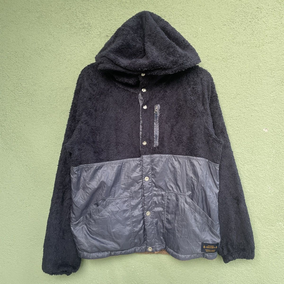 Designer × Japanese Brand Vintage NORTH MARINE EDITORS Button Hooded Fleece Jacket Size US M / EU 48-50 / 2 - 1 Thumbnail