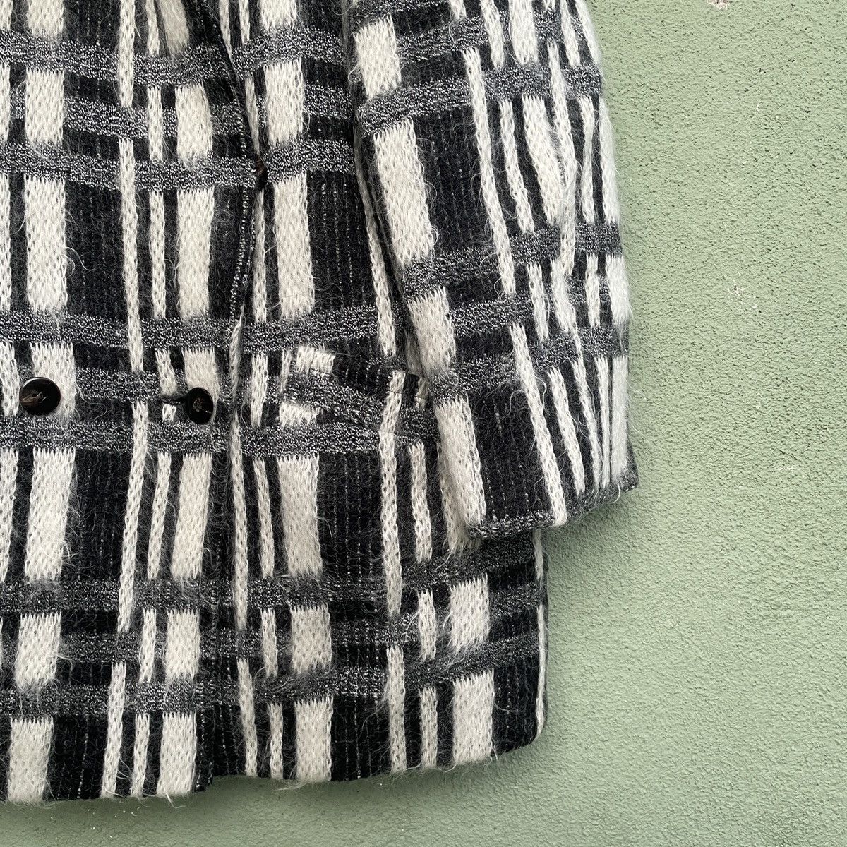 Japanese Brand Vintage DOLLAR-B Mohair Shag Shaggy Coat Jacket Size US L / EU 52-54 / 3 - 5 Thumbnail