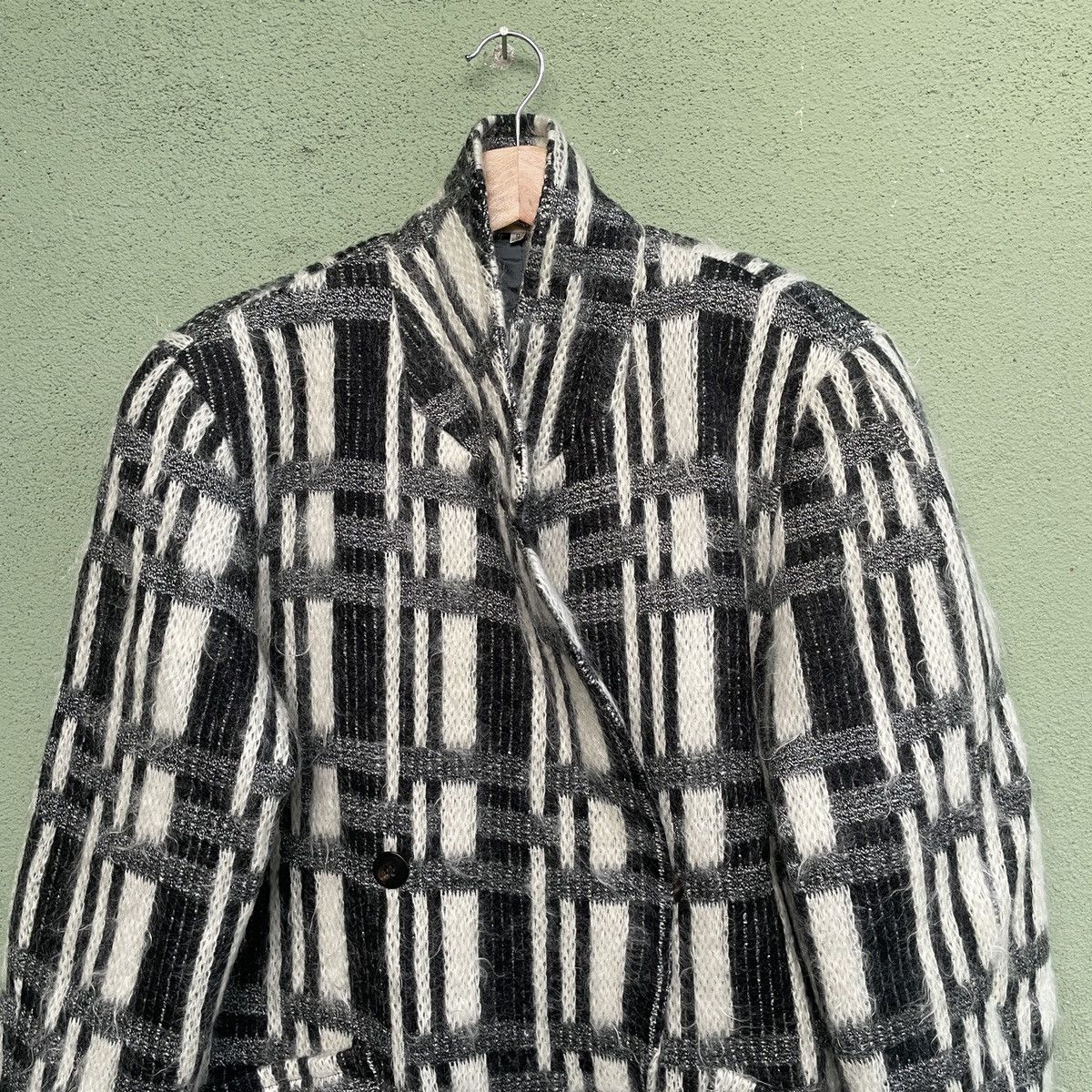 Japanese Brand Vintage DOLLAR-B Mohair Shag Shaggy Coat Jacket Size US L / EU 52-54 / 3 - 3 Thumbnail