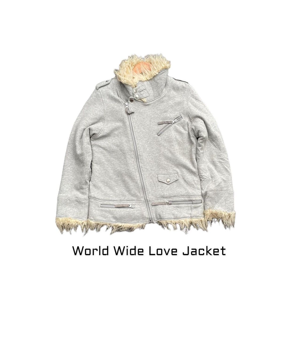 Japanese Brand World Wide Love Winter Jacket Size US S / EU 44-46 / 1 - 1 Thumbnail