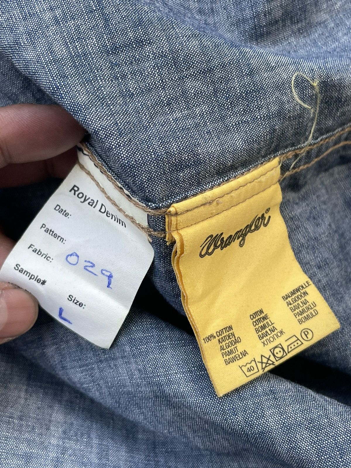 Vintage × Wrangler Vintage Wrangler Blue Bell Faded Wash Shirt Size US M / EU 48-50 / 2 - 14 Thumbnail