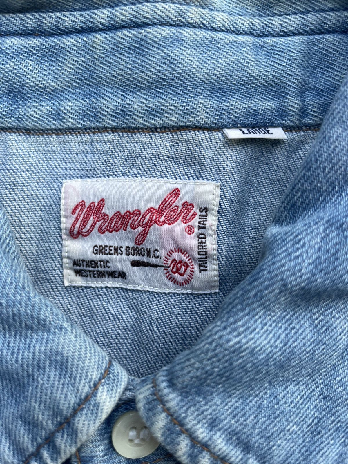 Wrangler Vintage Wrangler Western Shirt Size US L / EU 52-54 / 3 - 14 Thumbnail