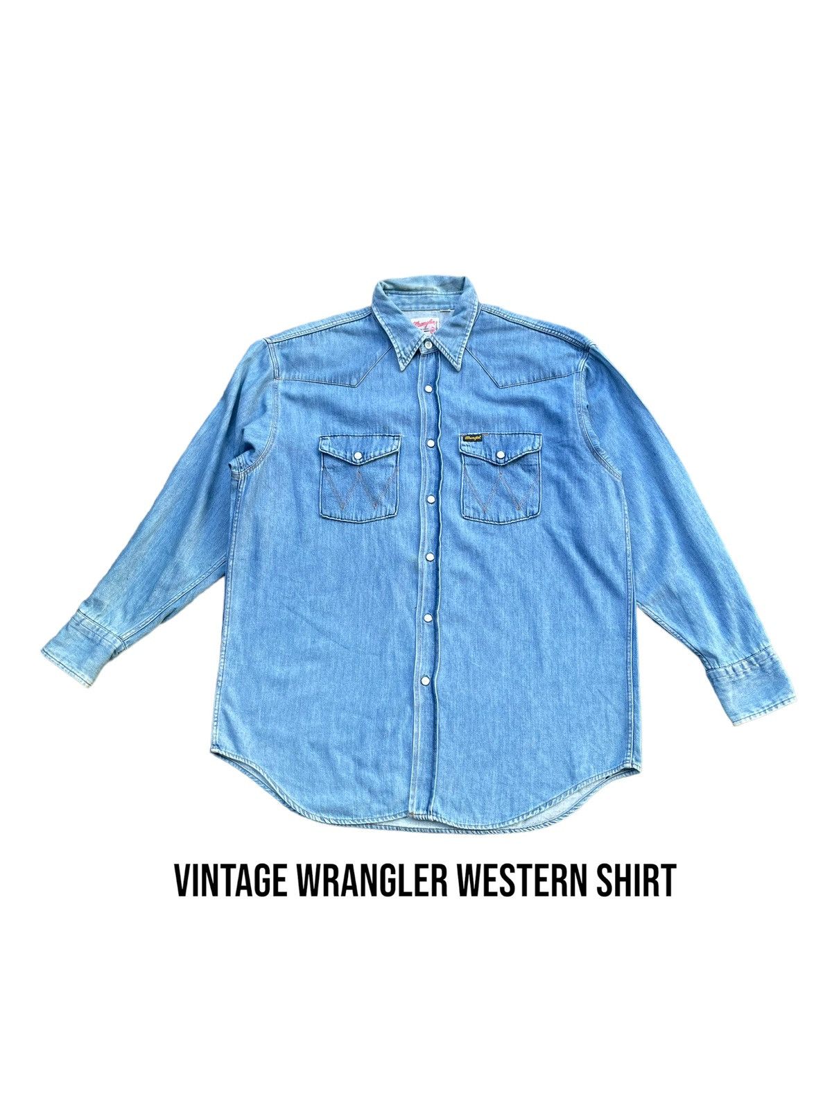 Wrangler Vintage Wrangler Western Shirt Size US L / EU 52-54 / 3 - 1 Thumbnail