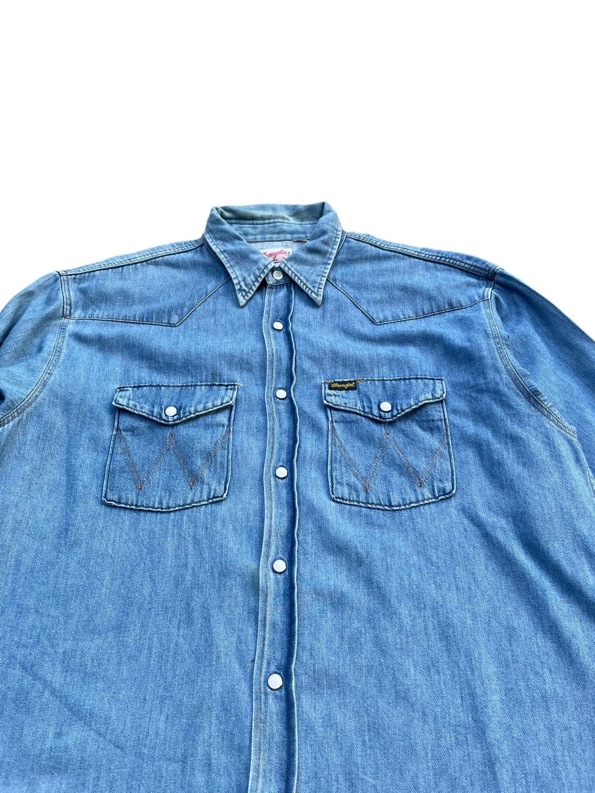 Wrangler Vintage Wrangler Western Shirt Size US L / EU 52-54 / 3 - 3 Thumbnail