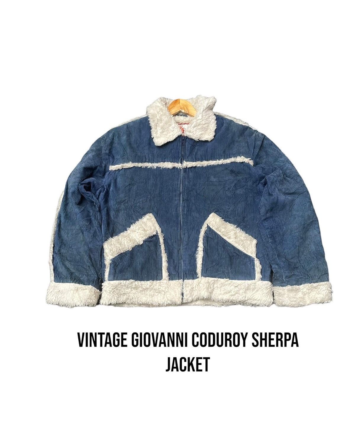 Vintage Vintage Giovanni Coduroy Sherpa Jacket Size US M / EU 48-50 / 2 - 1 Thumbnail