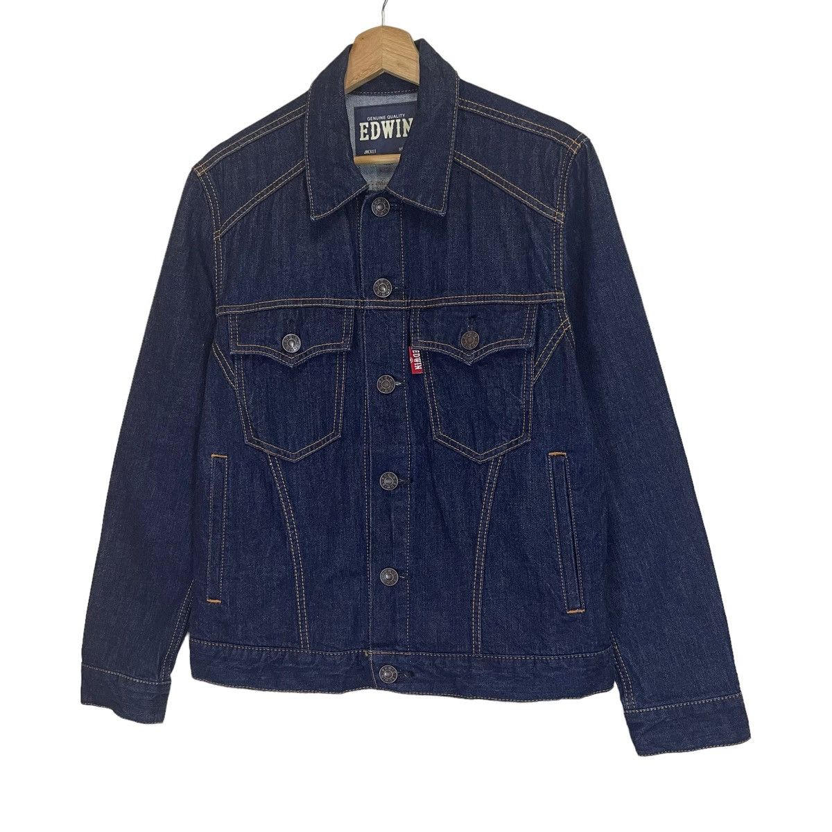 Edwin × Japanese Brand × Vintage 🔥Vintage Edwin Denim Jacket Size US M / EU 48-50 / 2 - 3 Thumbnail