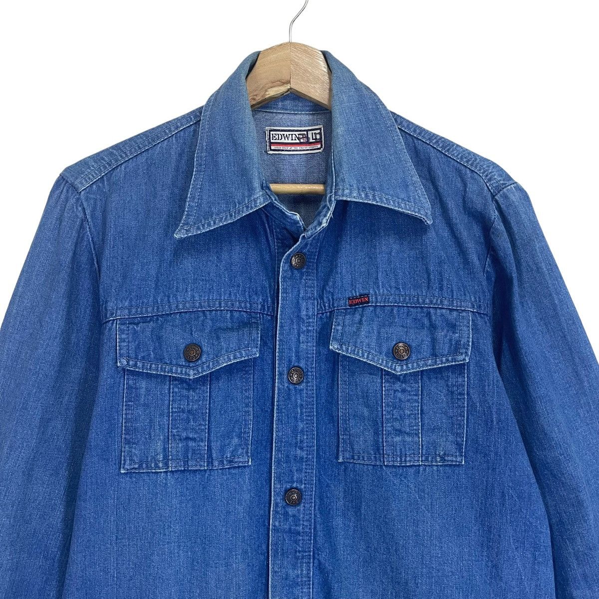 Edwin 🔥Vintage Edwin Denim Shirt Longsleeve Size US M / EU 48-50 / 2 - 4 Thumbnail