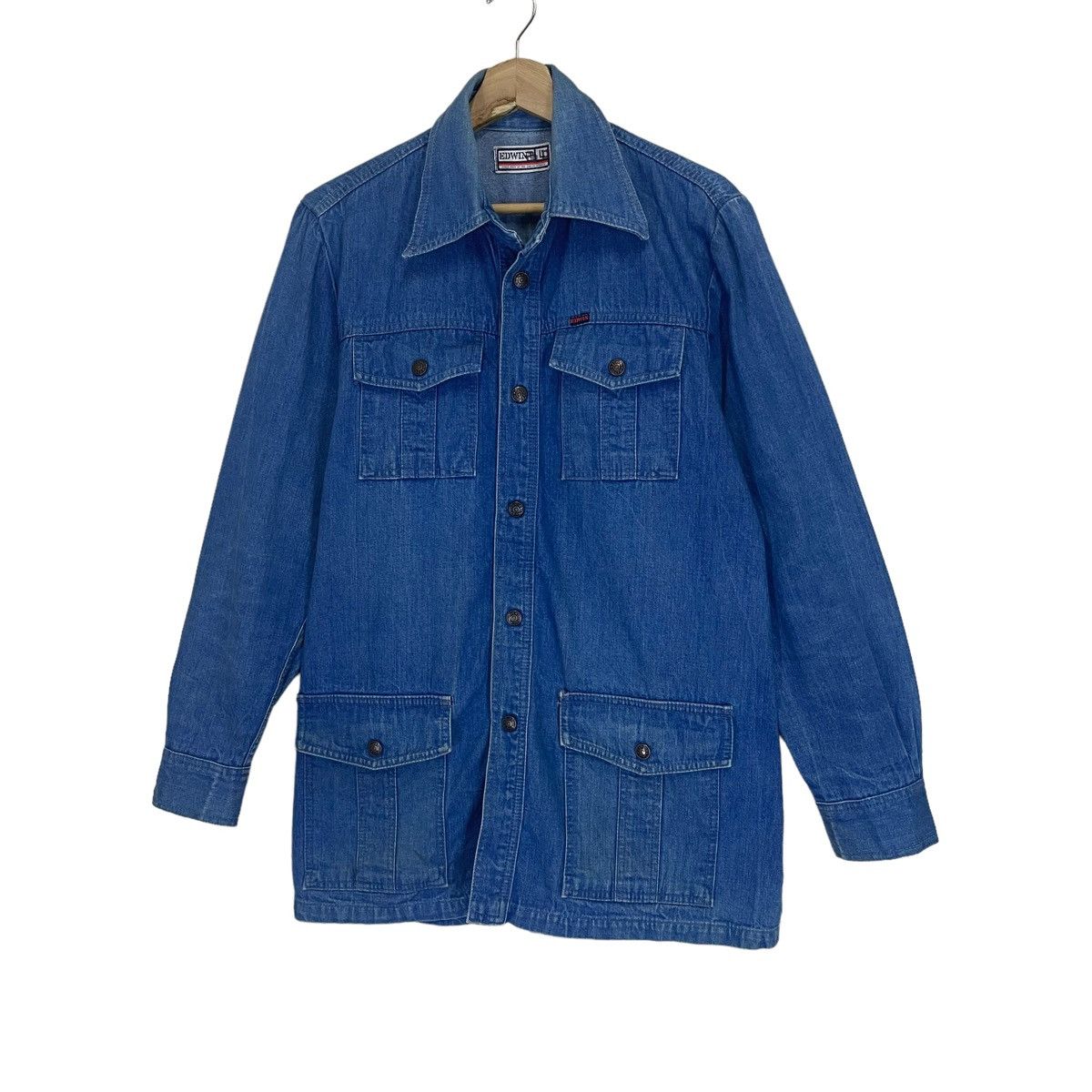 Edwin 🔥Vintage Edwin Denim Shirt Longsleeve Size US M / EU 48-50 / 2 - 3 Thumbnail