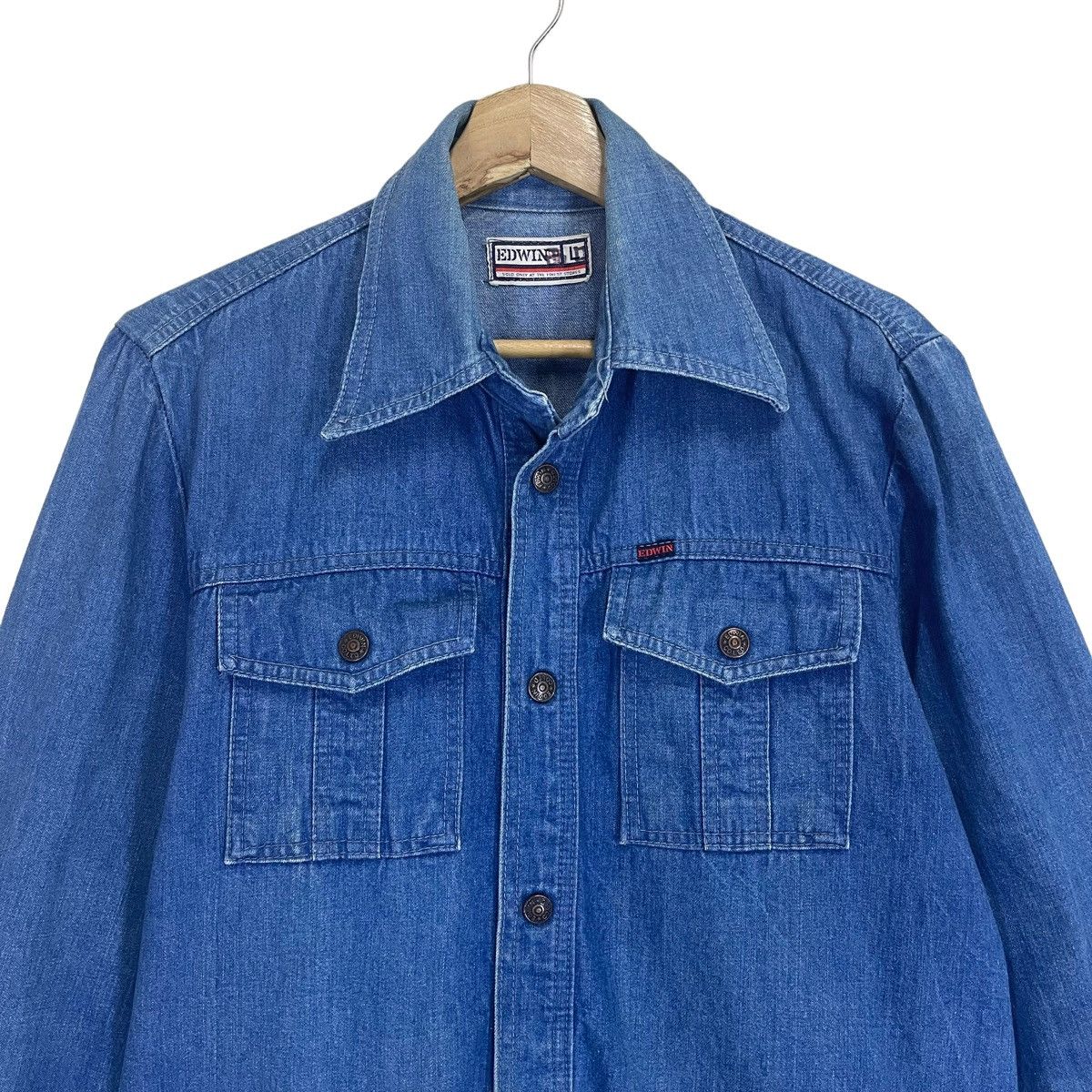 Edwin 🔥Vintage Edwin Denim Shirt Longsleeve Size US M / EU 48-50 / 2 - 5 Thumbnail