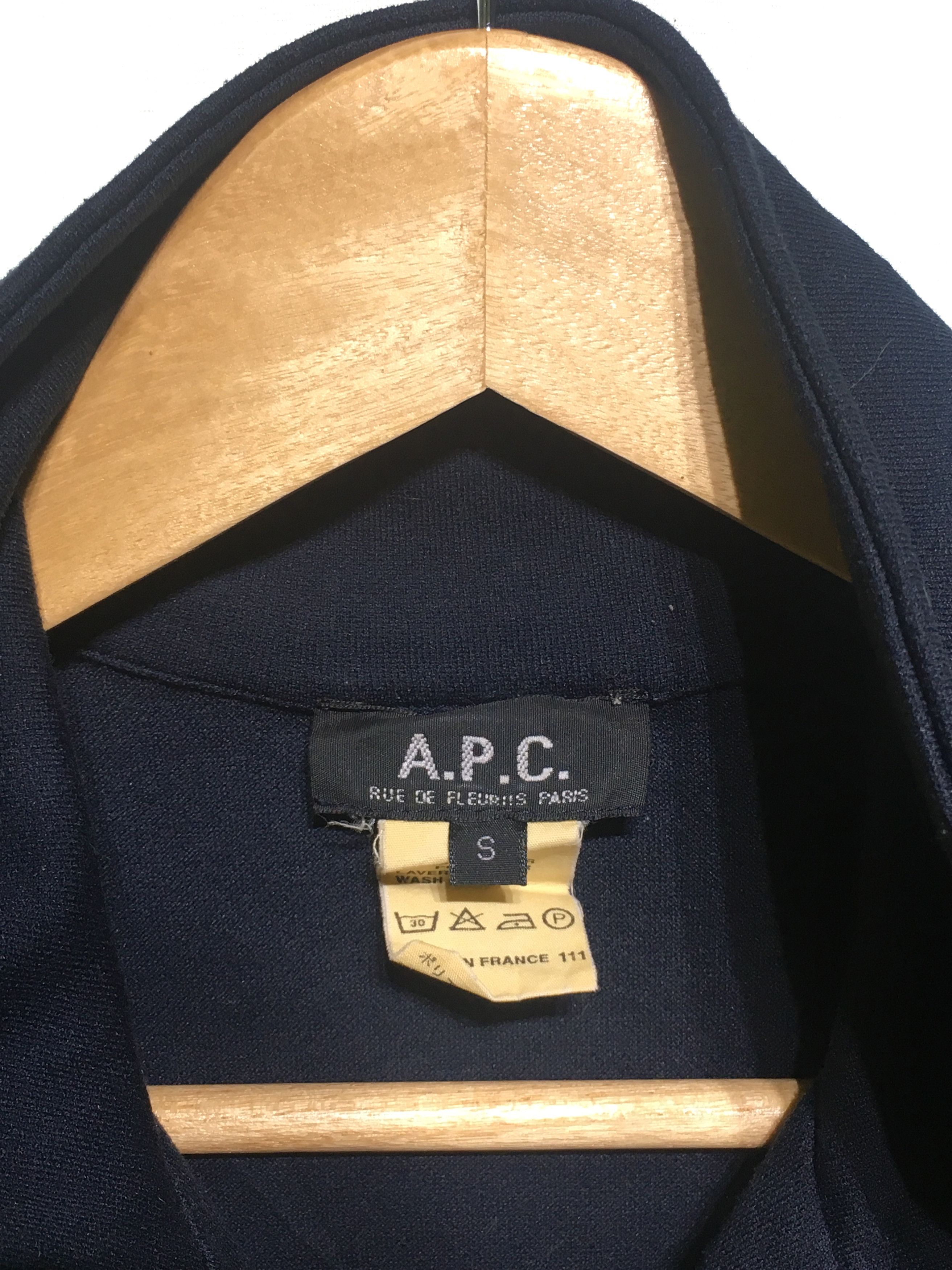 A.P.C. APC RUE DE FLEURUS MADE IN FRANCE PLAIN ZIPPER SWEATSHIRTS Size US S / EU 44-46 / 1 - 4 Thumbnail