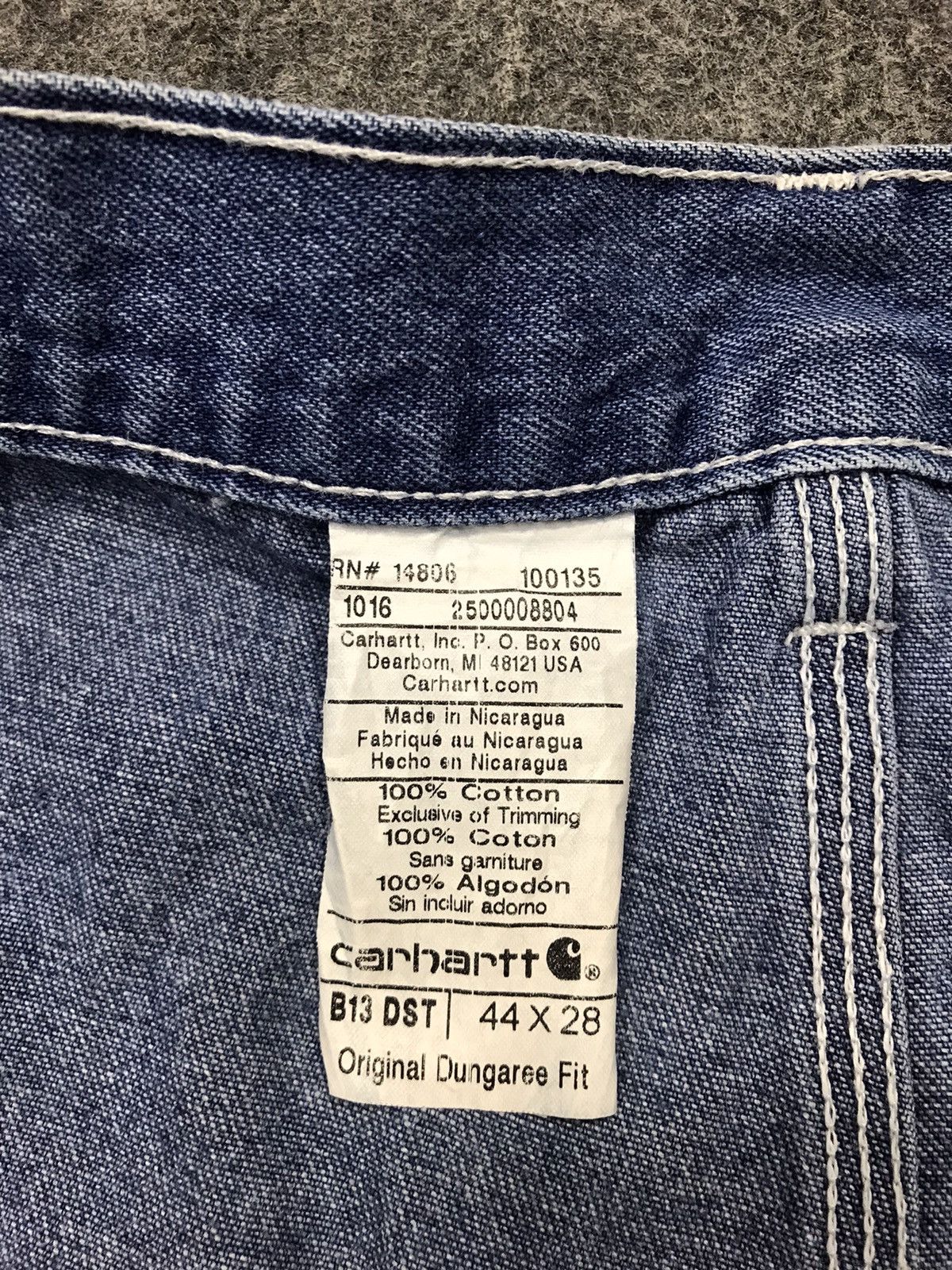 Carhartt × Vintage Carhartt Denim Utility Work Carpenter Pant Design Big Size Size US 42 / EU 58 - 8 Thumbnail