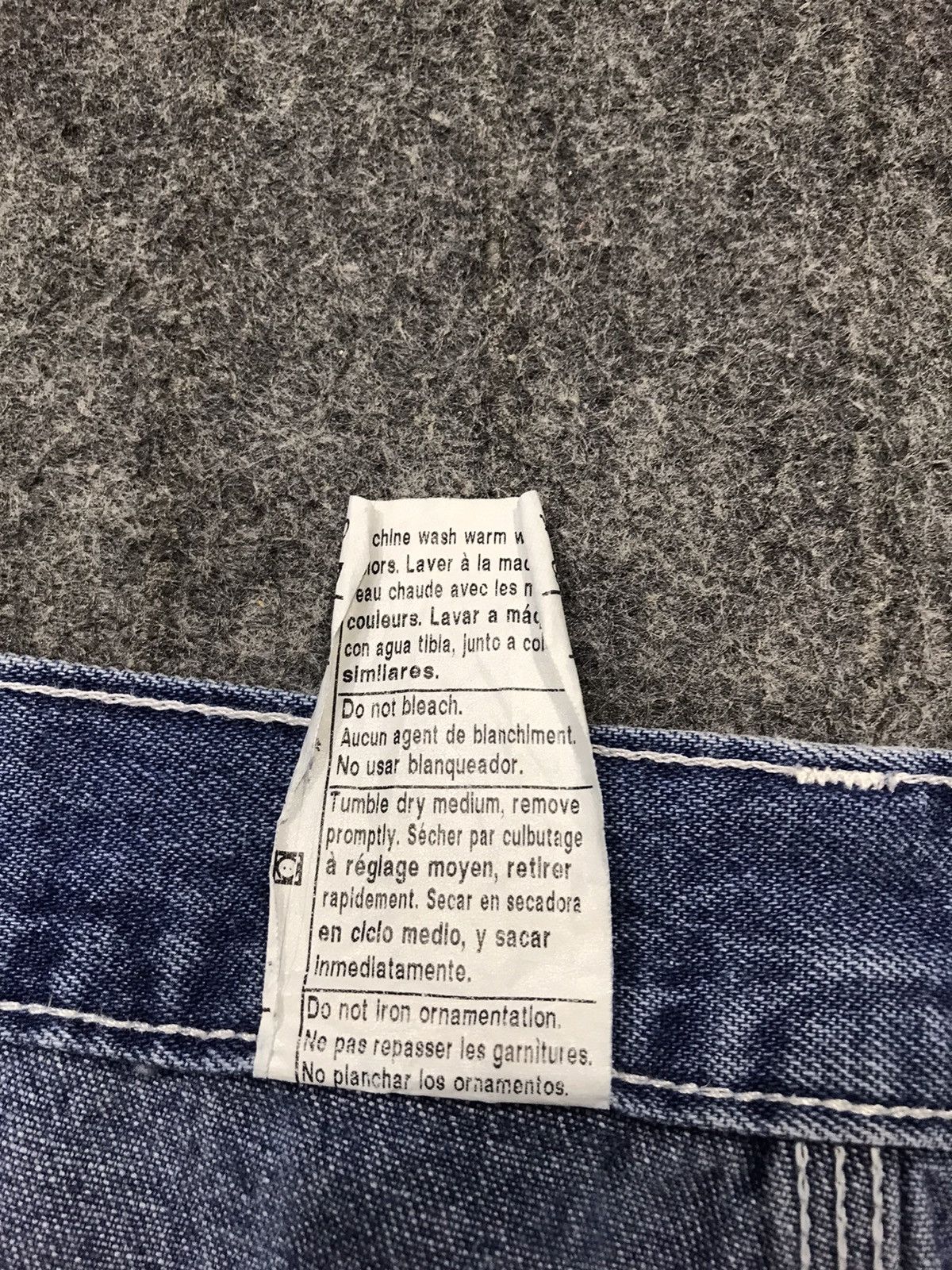 Carhartt × Vintage Carhartt Denim Utility Work Carpenter Pant Design Big Size Size US 42 / EU 58 - 9 Thumbnail