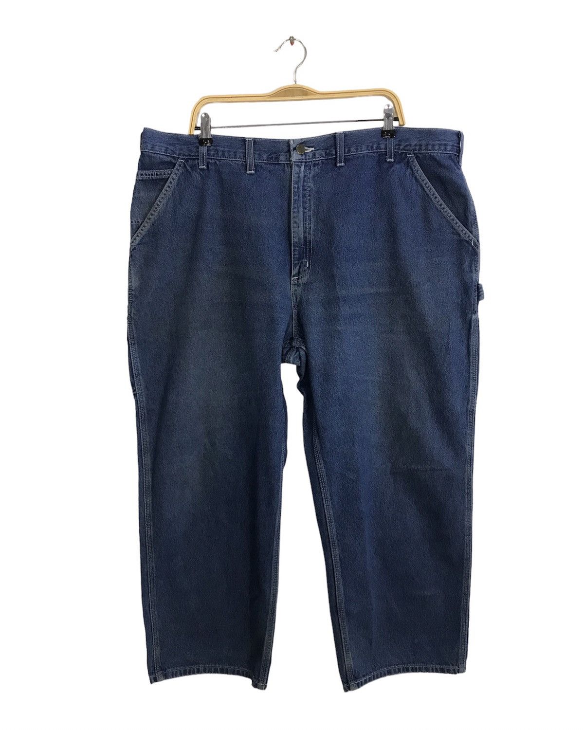 Carhartt × Vintage Carhartt Denim Utility Work Carpenter Pant Design Big Size Size US 42 / EU 58 - 2 Thumbnail