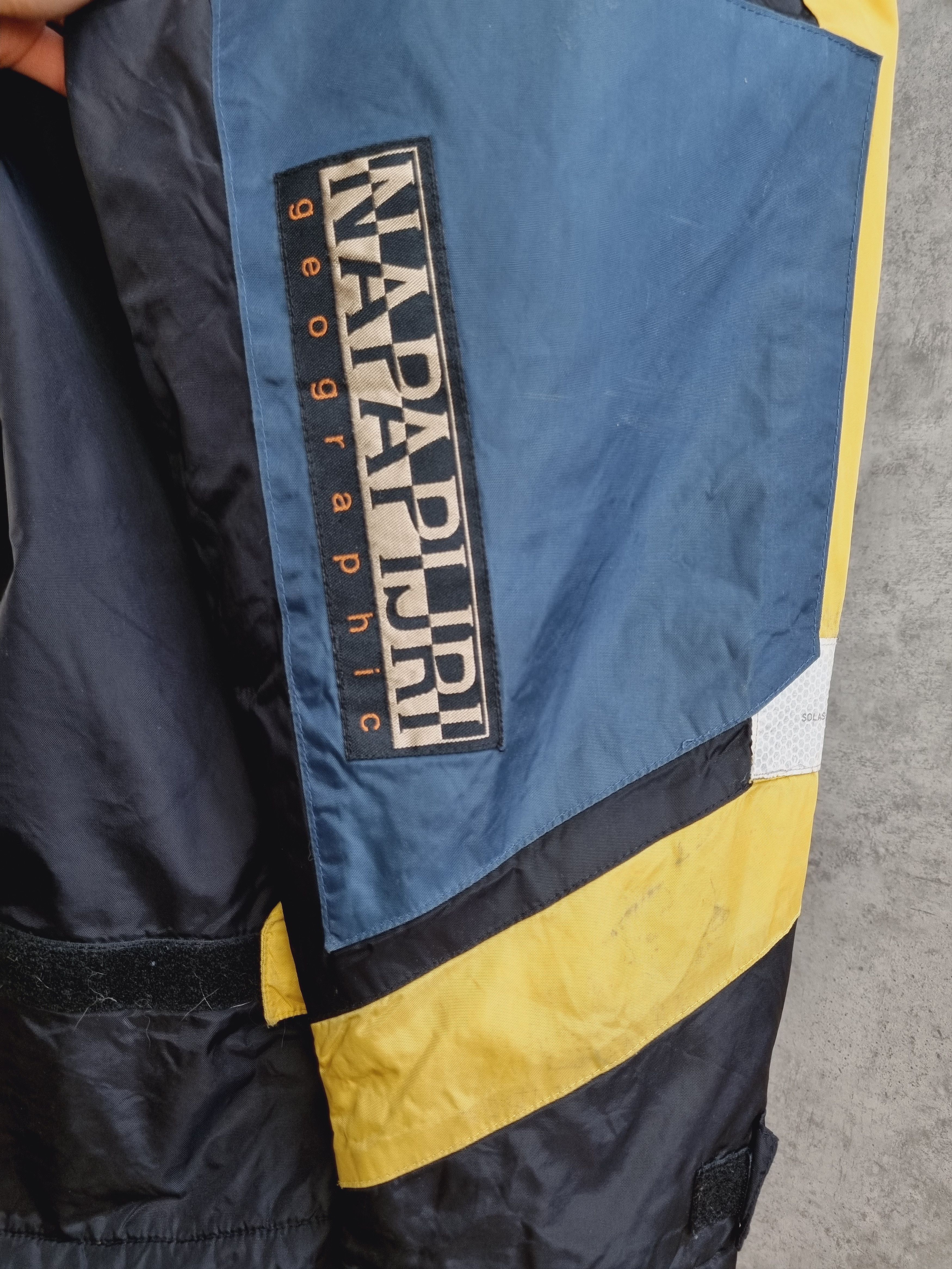Napapijri × Vintage 90s NAPAPIJRI Skidoo Nylon/Fleece Reflective Anorak Jacket Size US XXL / EU 58 / 5 - 10 Thumbnail