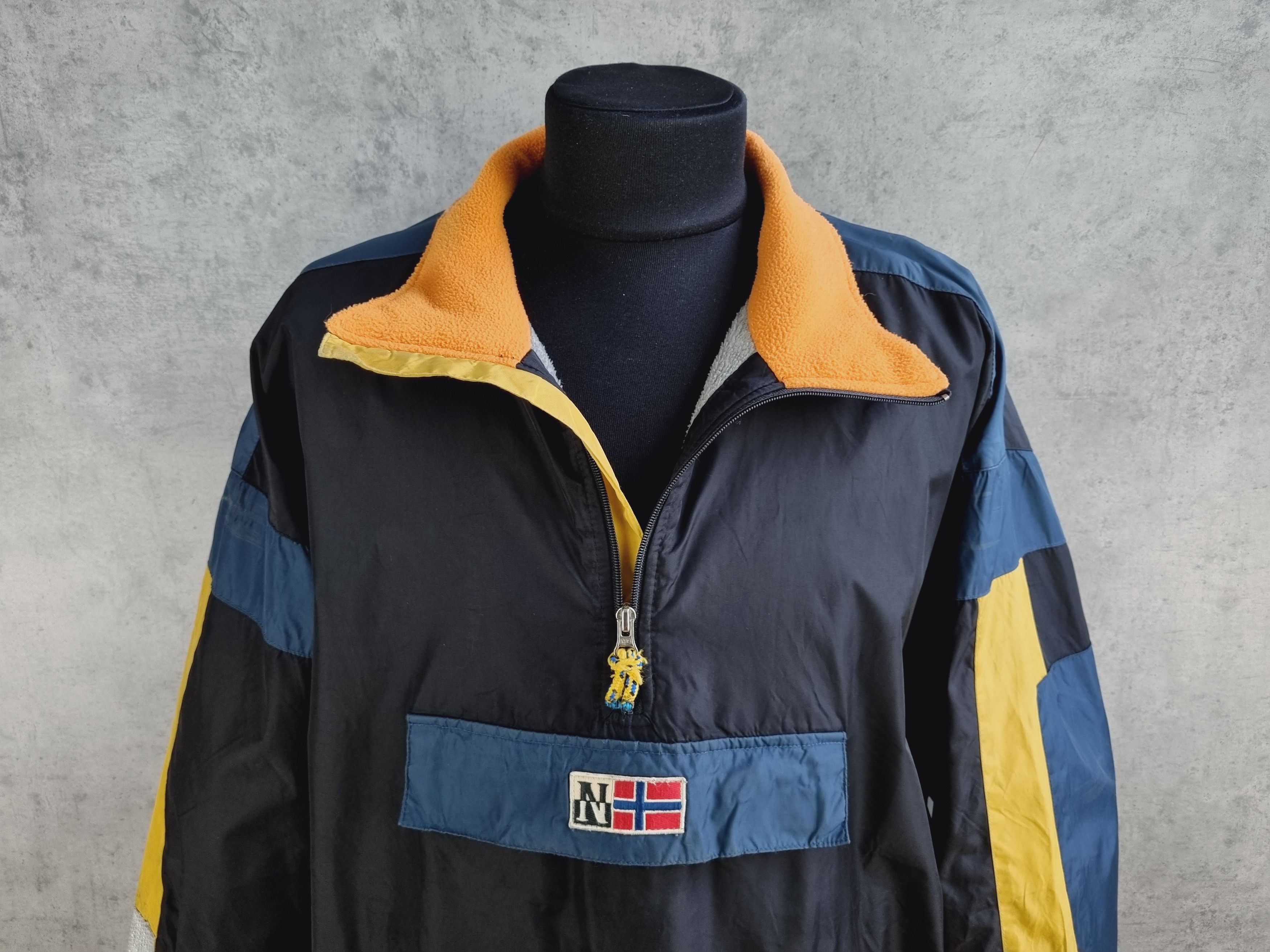 Napapijri × Vintage 90s NAPAPIJRI Skidoo Nylon/Fleece Reflective Anorak Jacket Size US XXL / EU 58 / 5 - 6 Thumbnail