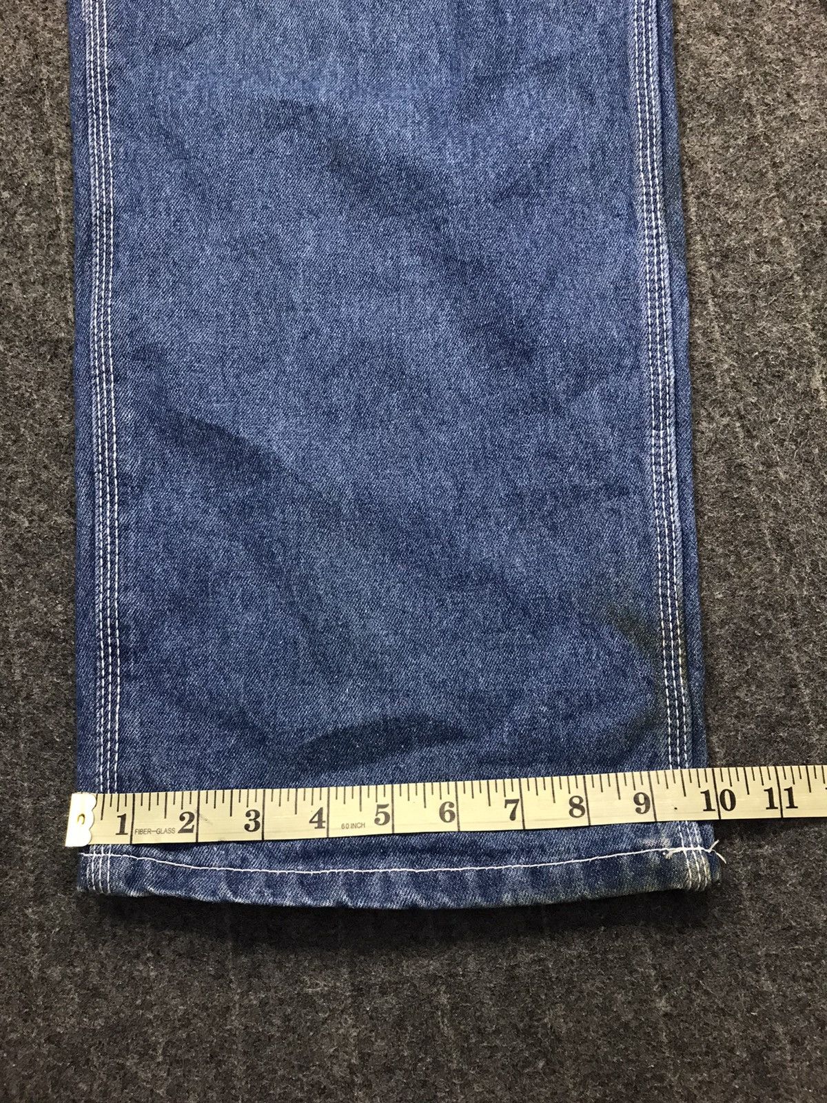 Carhartt × Vintage 90s Denim Bib Dungaree Overall Chest Pockets Unisex Wear Size US 41 - 12 Thumbnail