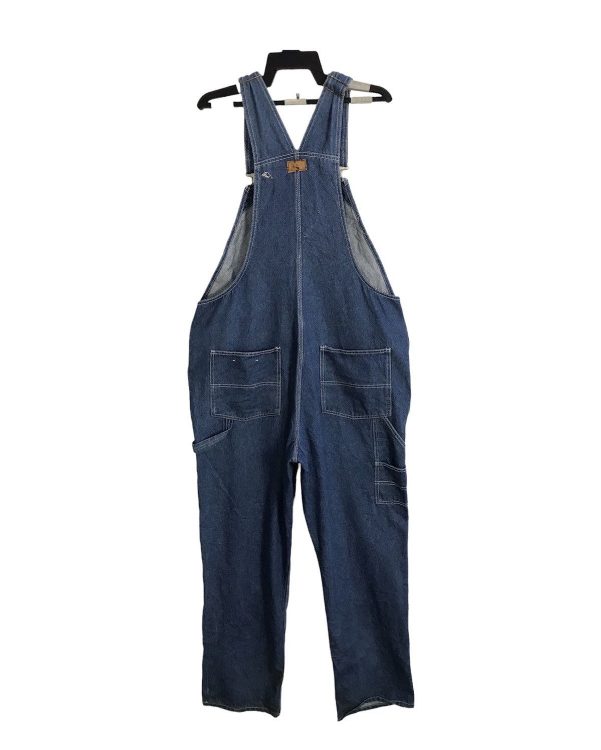 Carhartt × Vintage 90s Denim Bib Dungaree Overall Chest Pockets Unisex Wear Size US 41 - 2 Thumbnail