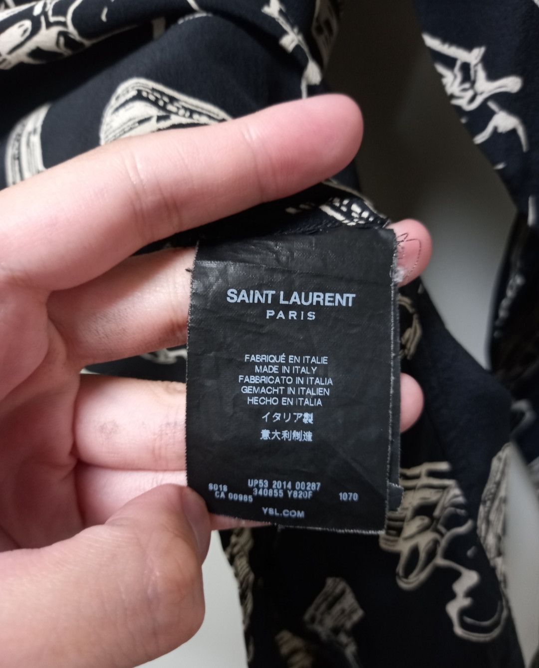 Saint Laurent Paris Saint Laurent 14ss revolver shirt Size US S / EU 44-46 / 1 - 5 Thumbnail