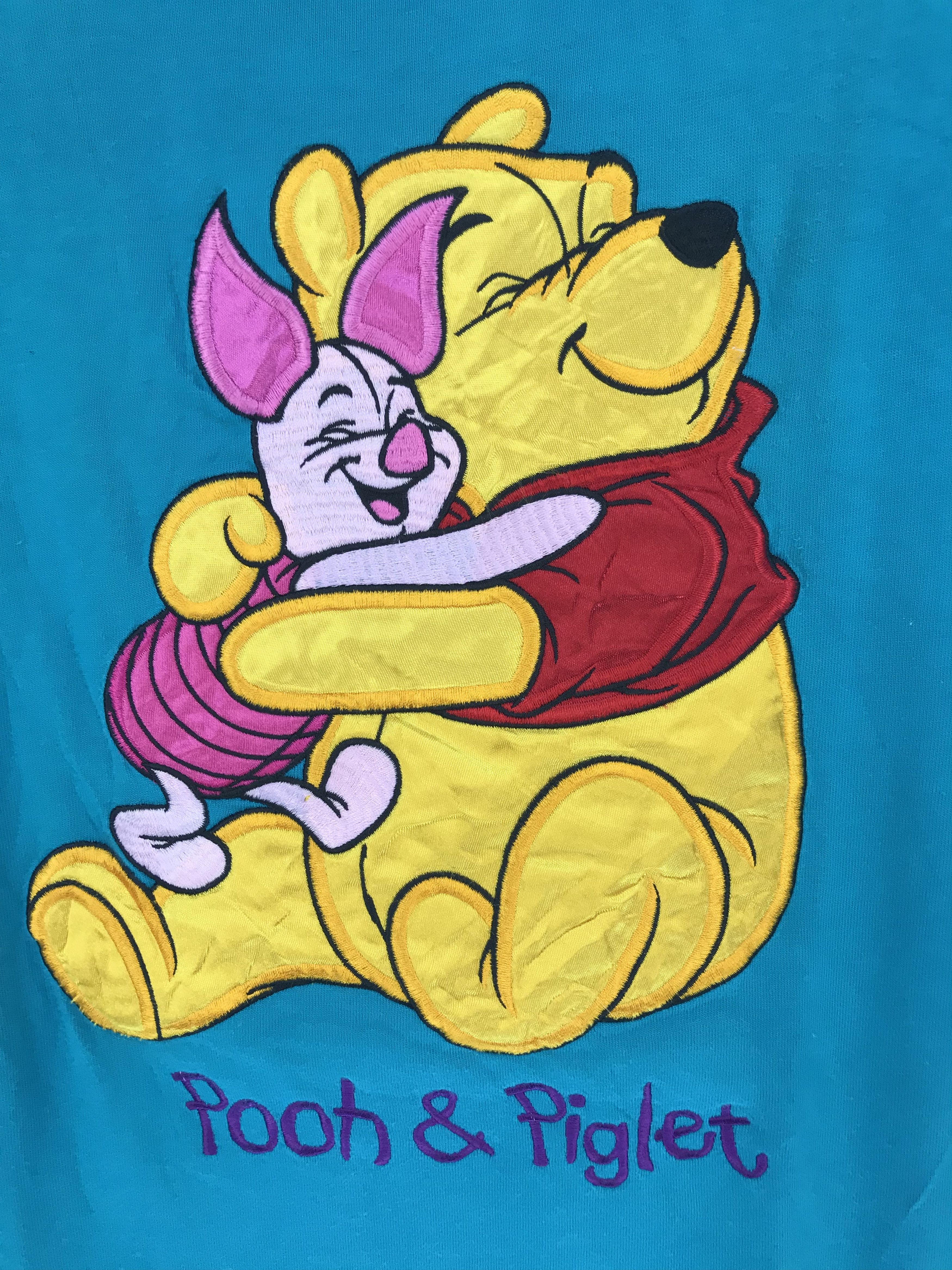 Vintage Vintage 90s Pooh Disney Patch Embroidered Shirt Size US XL / EU 56 / 4 - 3 Thumbnail
