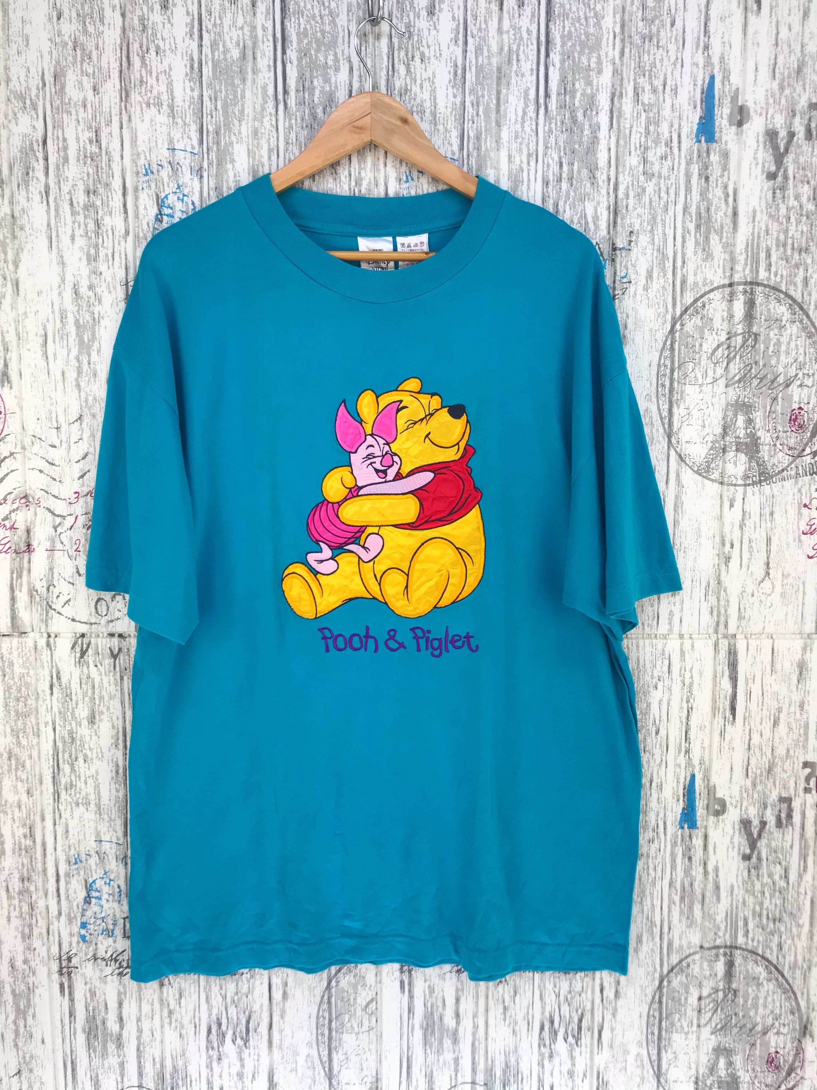 Vintage Vintage 90s Pooh Disney Patch Embroidered Shirt Size US XL / EU 56 / 4 - 2 Thumbnail