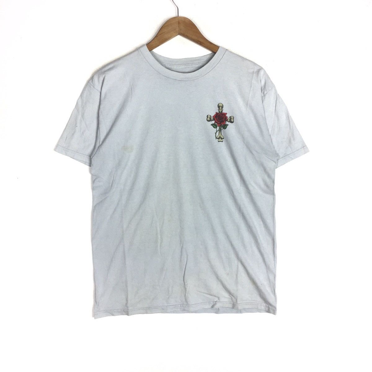 Powell Peralta 2015 POWELL PERALTA SKULL CROSS ROSE SKATE T-SHIRT Size US M / EU 48-50 / 2 - 1 Thumbnail