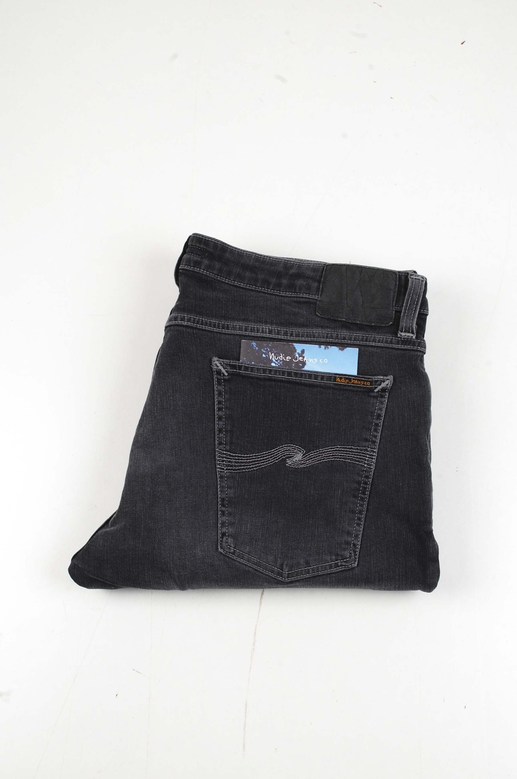37947 Nudie Jeans Skinny Lin Shimmering Grey Pwr Jeans 38/36