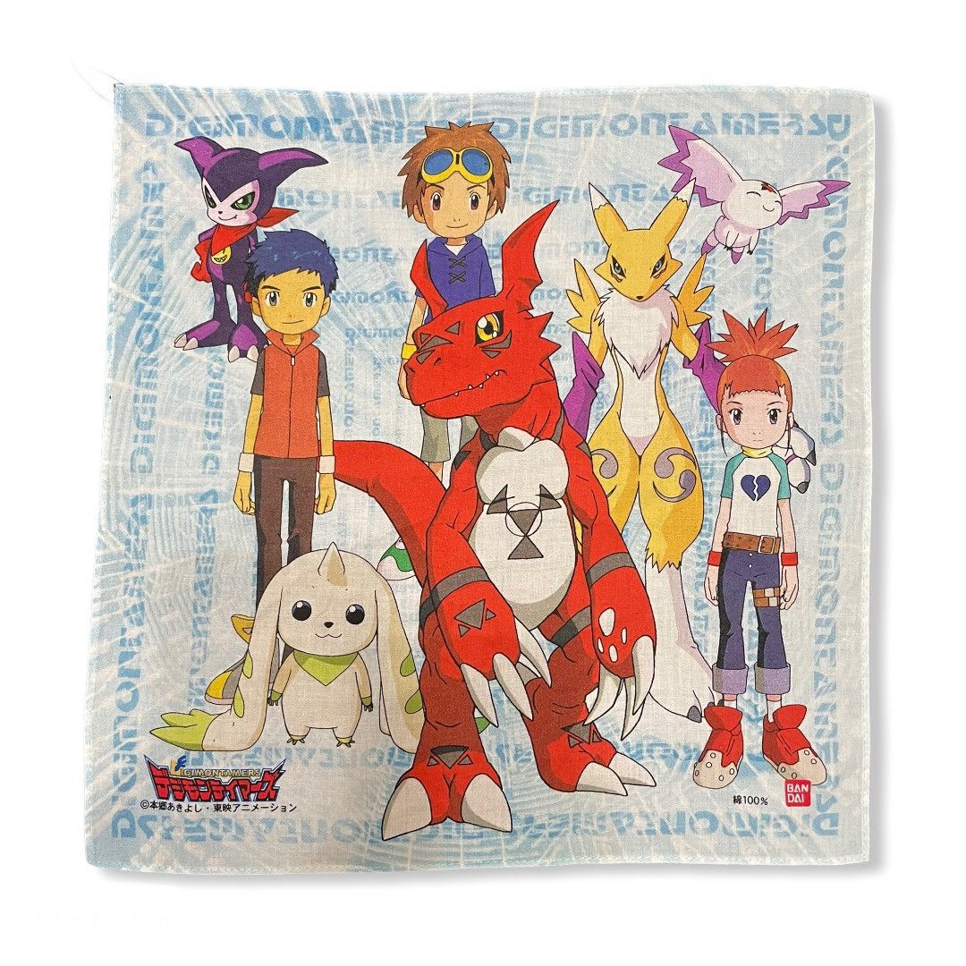 Anime × Cartoon Network × Japanese Brand Digimon Hankerchif / Bandana Size ONE SIZE - 1 Thumbnail