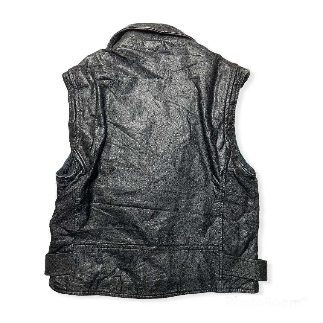 Vintage Vest Leather Jacket Size US L / EU 52-54 / 3 - 2 Thumbnail