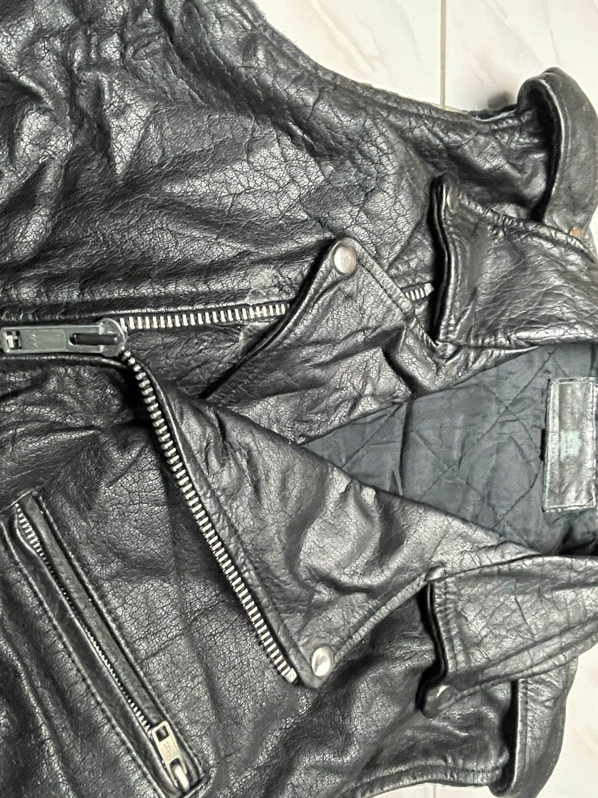 Vintage Vest Leather Jacket Size US L / EU 52-54 / 3 - 9 Thumbnail