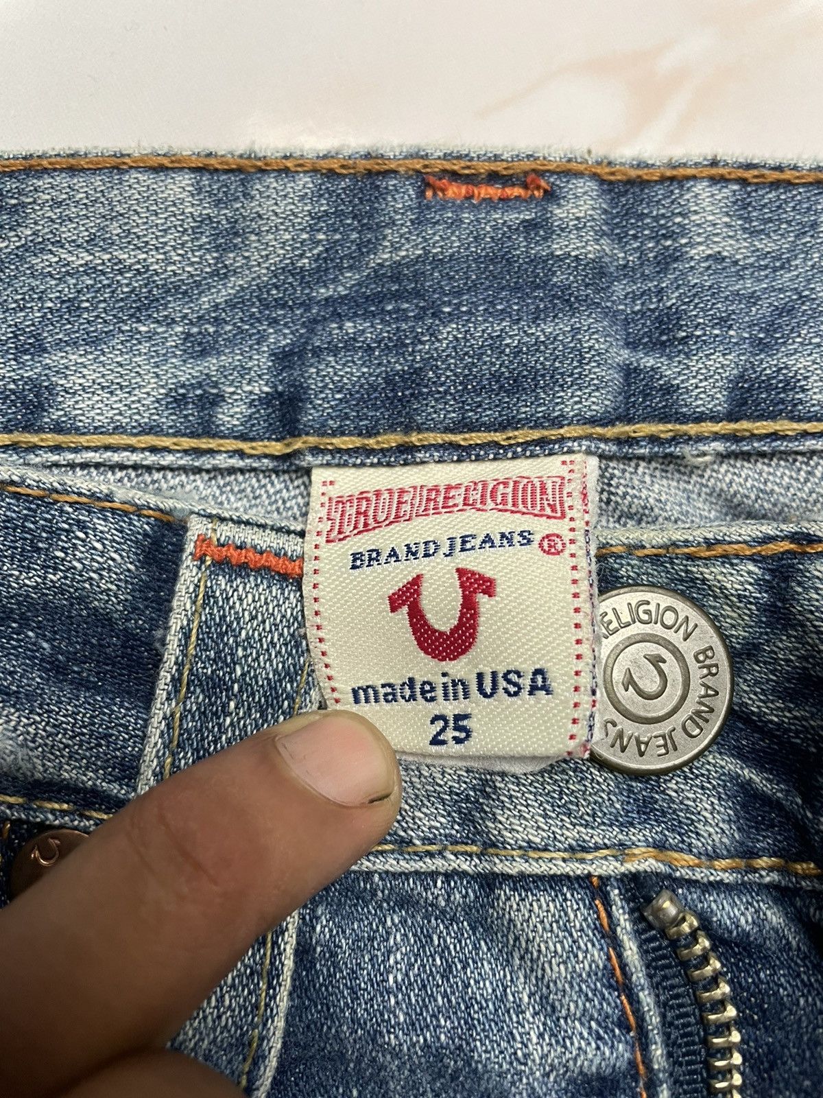 Beauty Beast × True Religion × Vintage True Religion Bowl cut leg Jeans Size 26" / US 2 / IT 38 - 5 Thumbnail