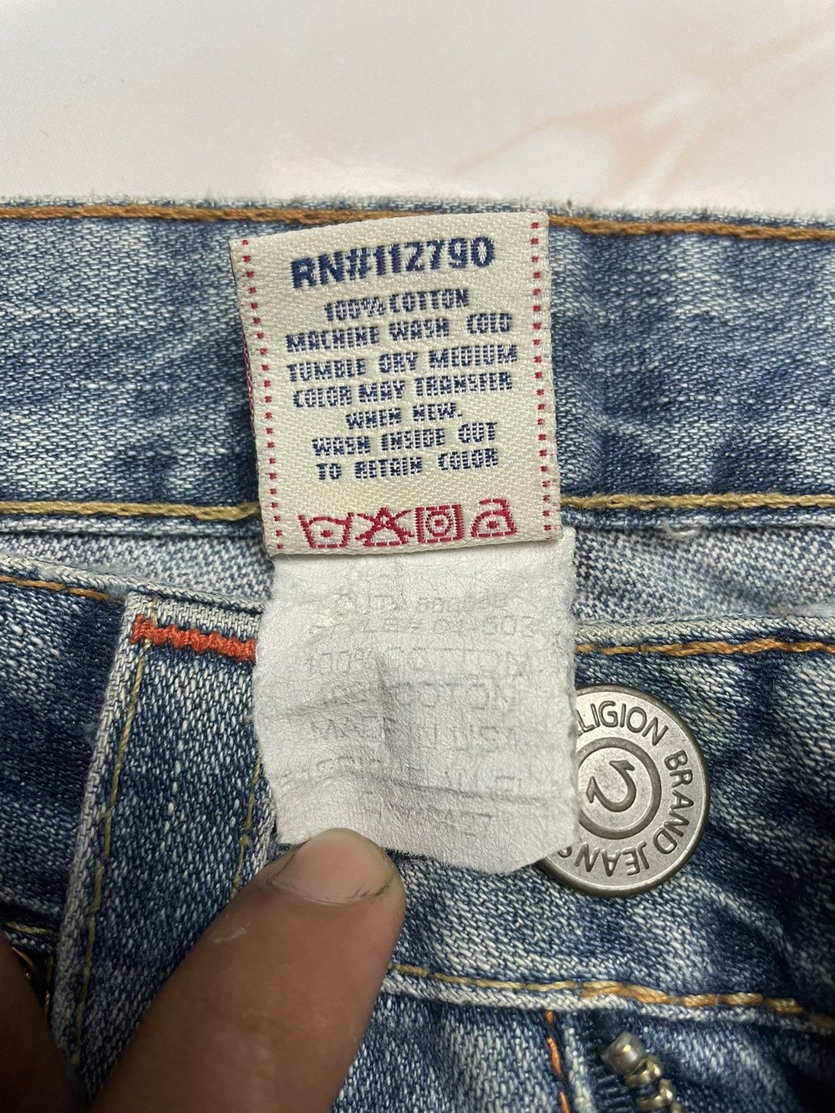 Beauty Beast × True Religion × Vintage True Religion Bowl cut leg Jeans Size 26" / US 2 / IT 38 - 6 Thumbnail