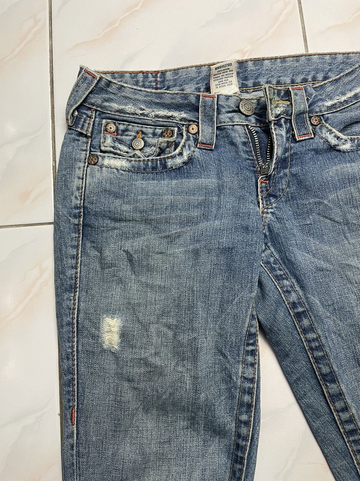 Beauty Beast × True Religion × Vintage True Religion Bowl cut leg Jeans Size 26" / US 2 / IT 38 - 9 Thumbnail