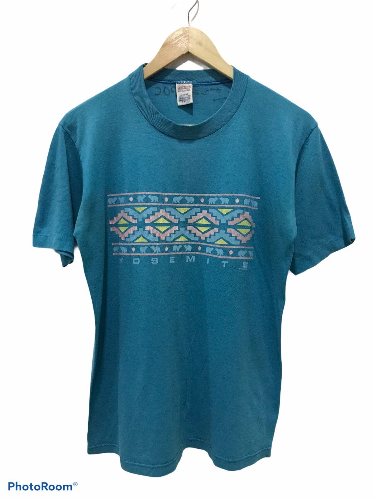 Jerzees Vtg YOSEMITE NATIONAL PARK Single stitch tee Size US M / EU 48-50 / 2 - 1 Thumbnail