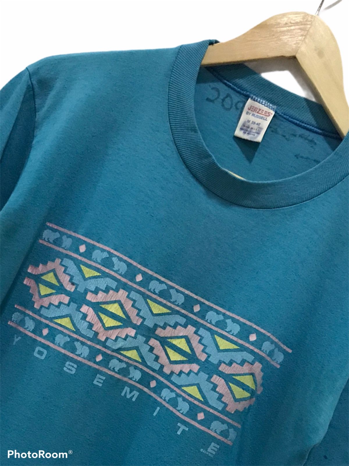 Jerzees Vtg YOSEMITE NATIONAL PARK Single stitch tee Size US M / EU 48-50 / 2 - 3 Thumbnail