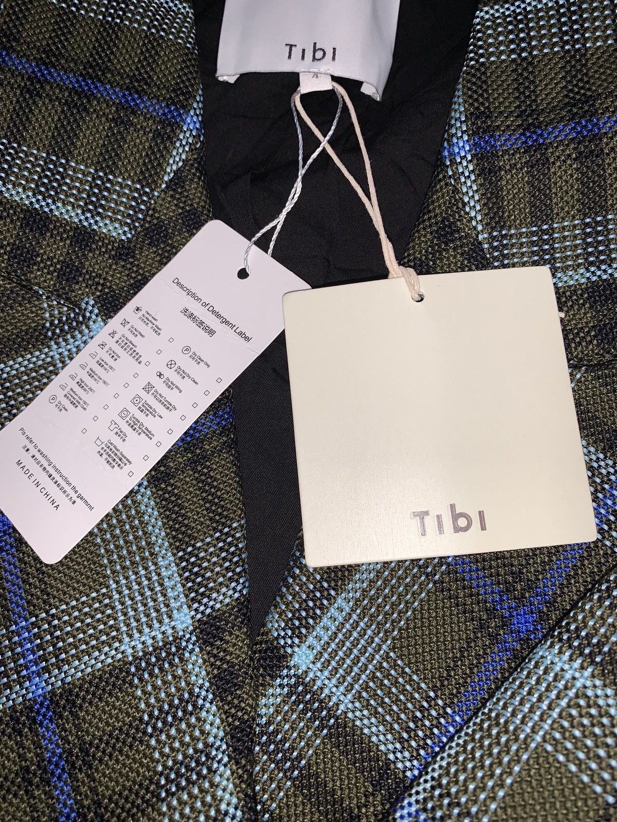 Tibi spencer plaid blazer