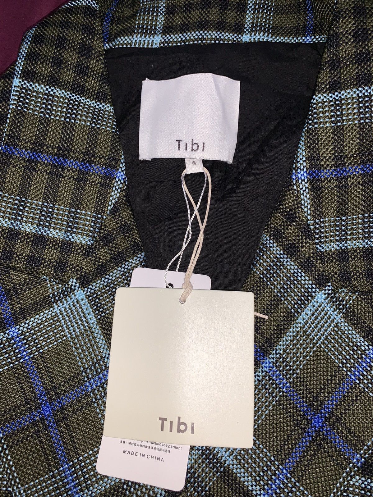 Tibi spencer plaid blazer