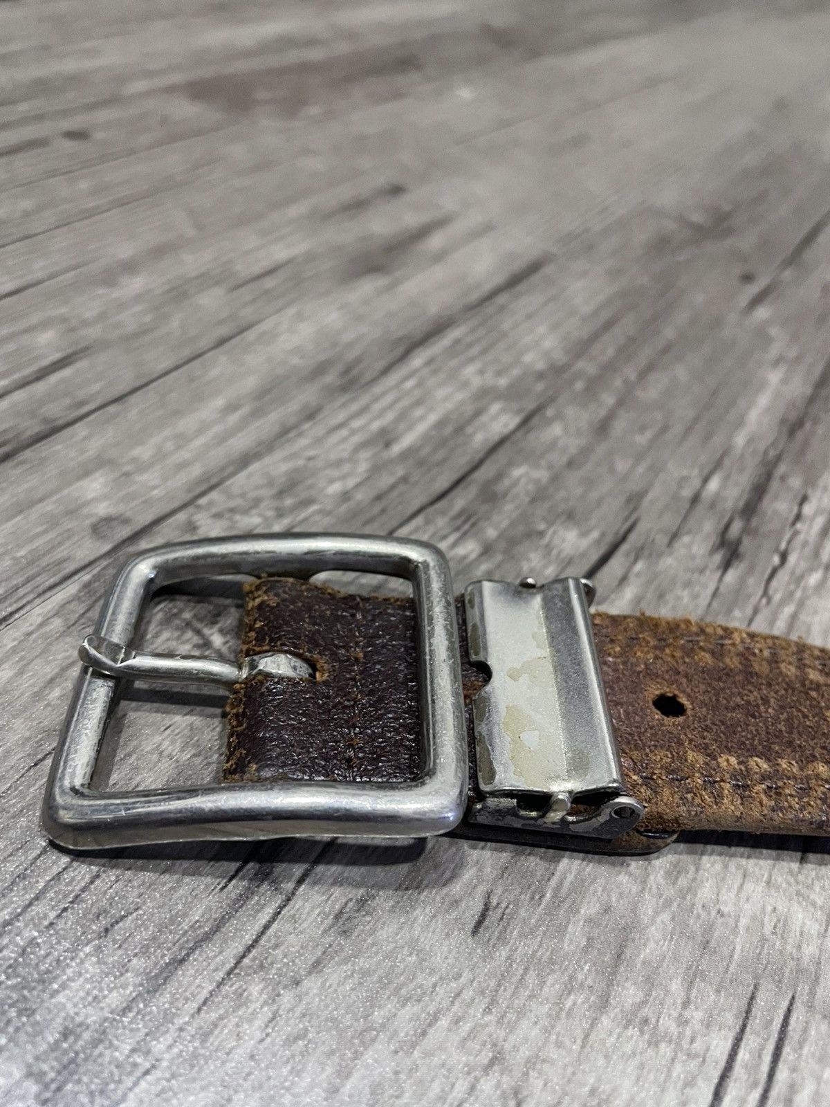 Leather × Vintage Leather vintage belt Size ONE SIZE - 2 Thumbnail