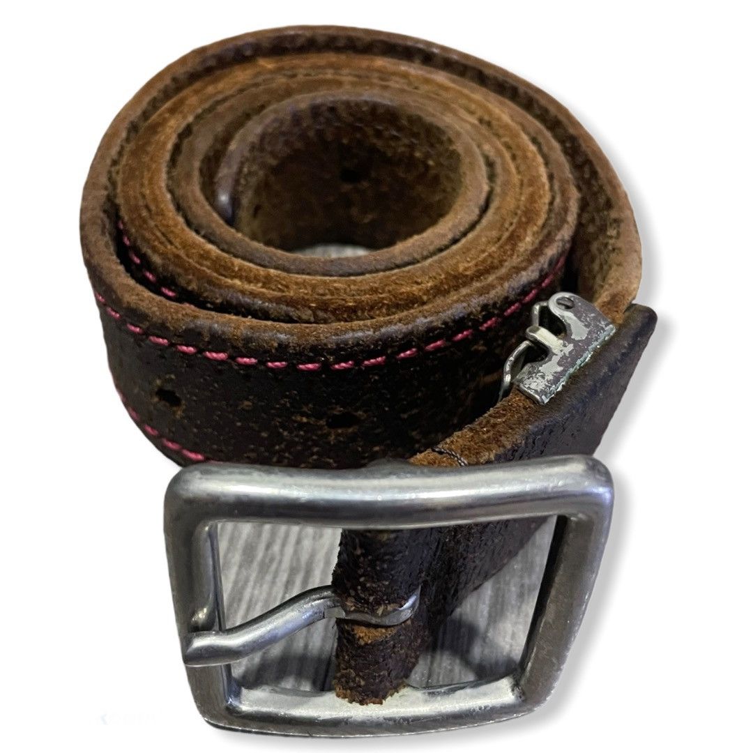 Leather × Vintage Leather vintage belt Size ONE SIZE - 1 Thumbnail