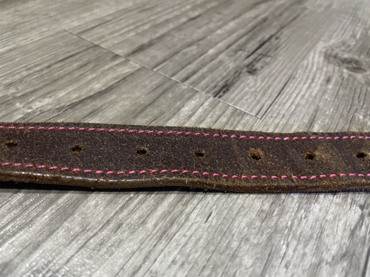 Leather × Vintage Leather vintage belt Size ONE SIZE - 4 Thumbnail