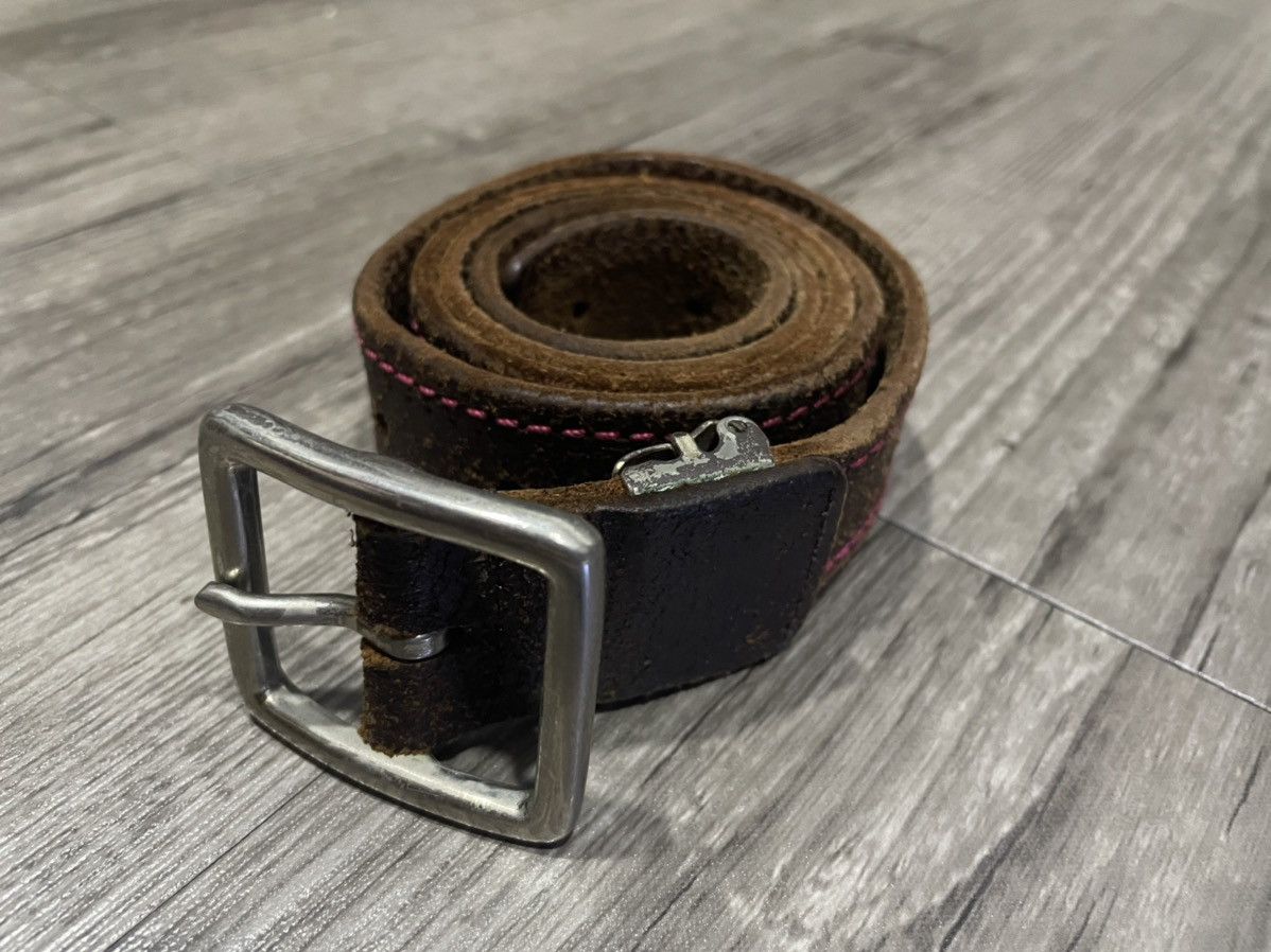 Leather × Vintage Leather vintage belt Size ONE SIZE - 6 Thumbnail