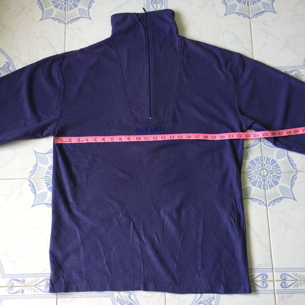 Descente Decente Sweatshirt Pullover Half Zip Nice Design Size US XL / EU 56 / 4 - 6 Thumbnail