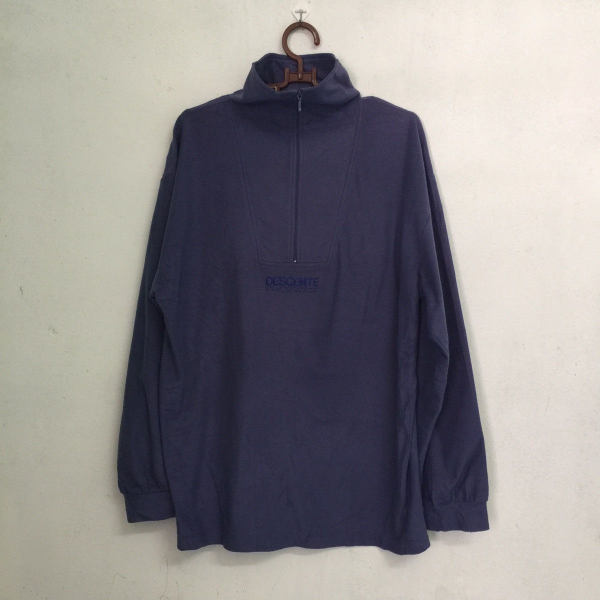 Descente Decente Sweatshirt Pullover Half Zip Nice Design Size US XL / EU 56 / 4 - 1 Thumbnail