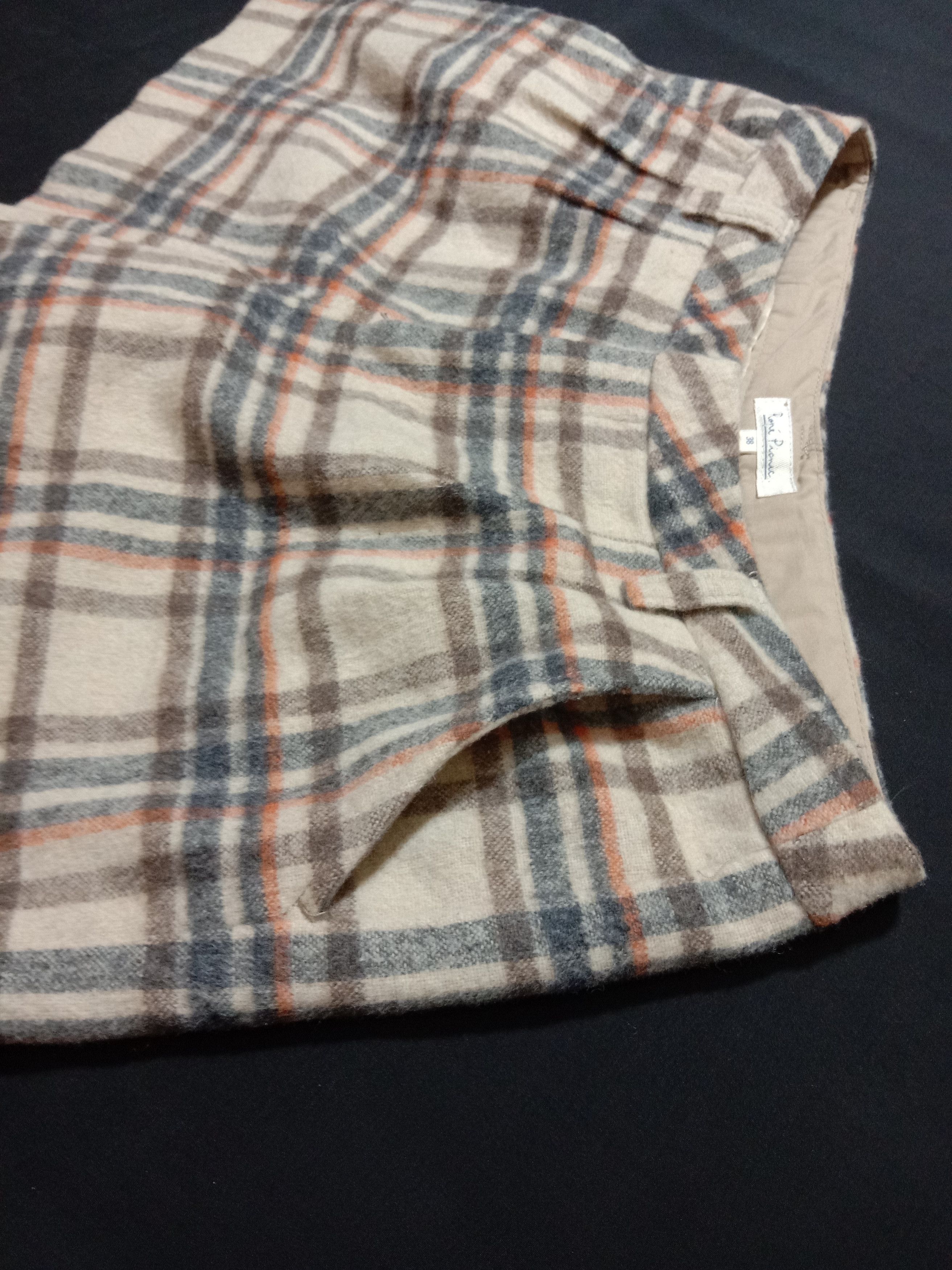 Designer ROPE PICNIC Wool Polyester Tartan Plaid Short Pants Size 29" - 6 Thumbnail
