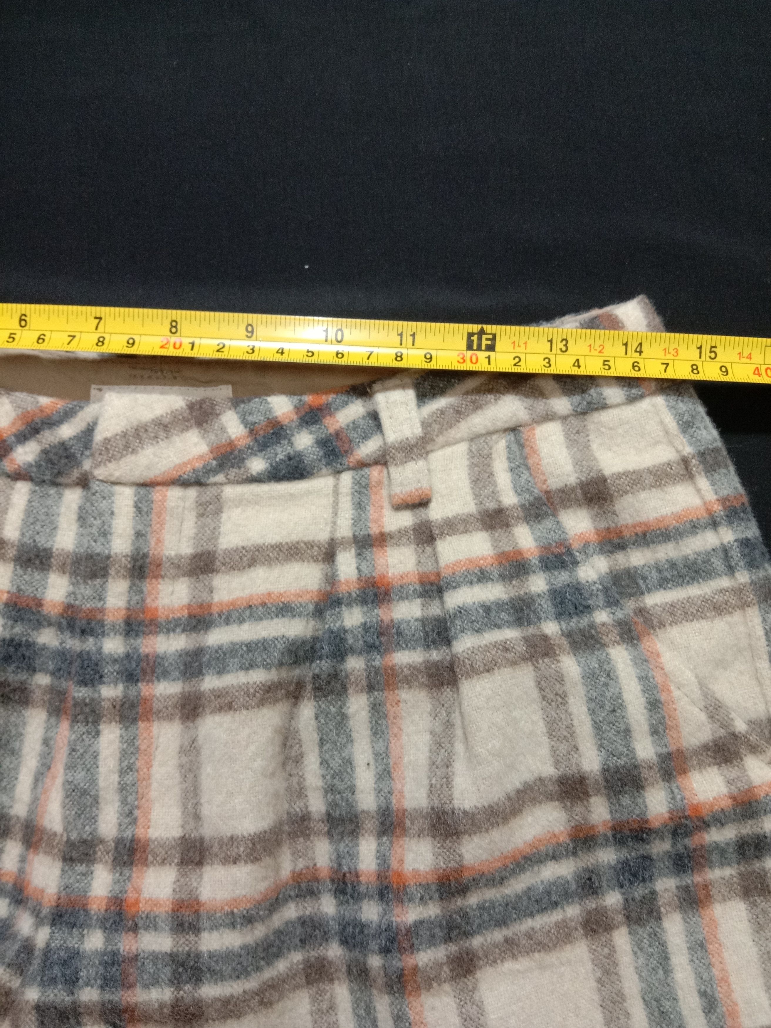 Designer ROPE PICNIC Wool Polyester Tartan Plaid Short Pants Size 29" - 7 Thumbnail
